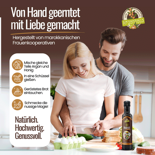 Bio Arganöl für die Küche geröstet(500ml)