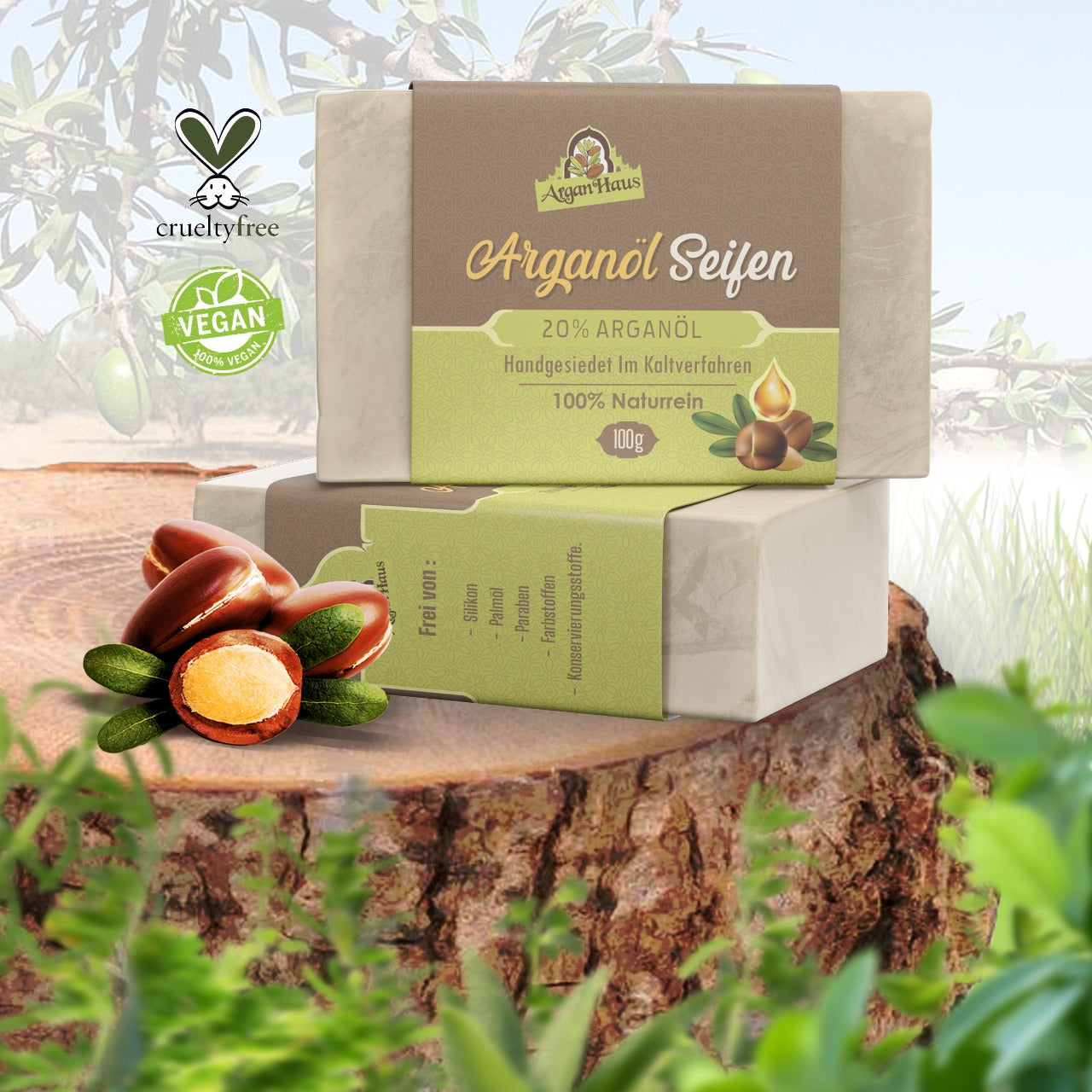 Arganöl Seife "Natur"  100g