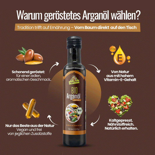 BIO Arganöl für die Küche geröstet (250ml)