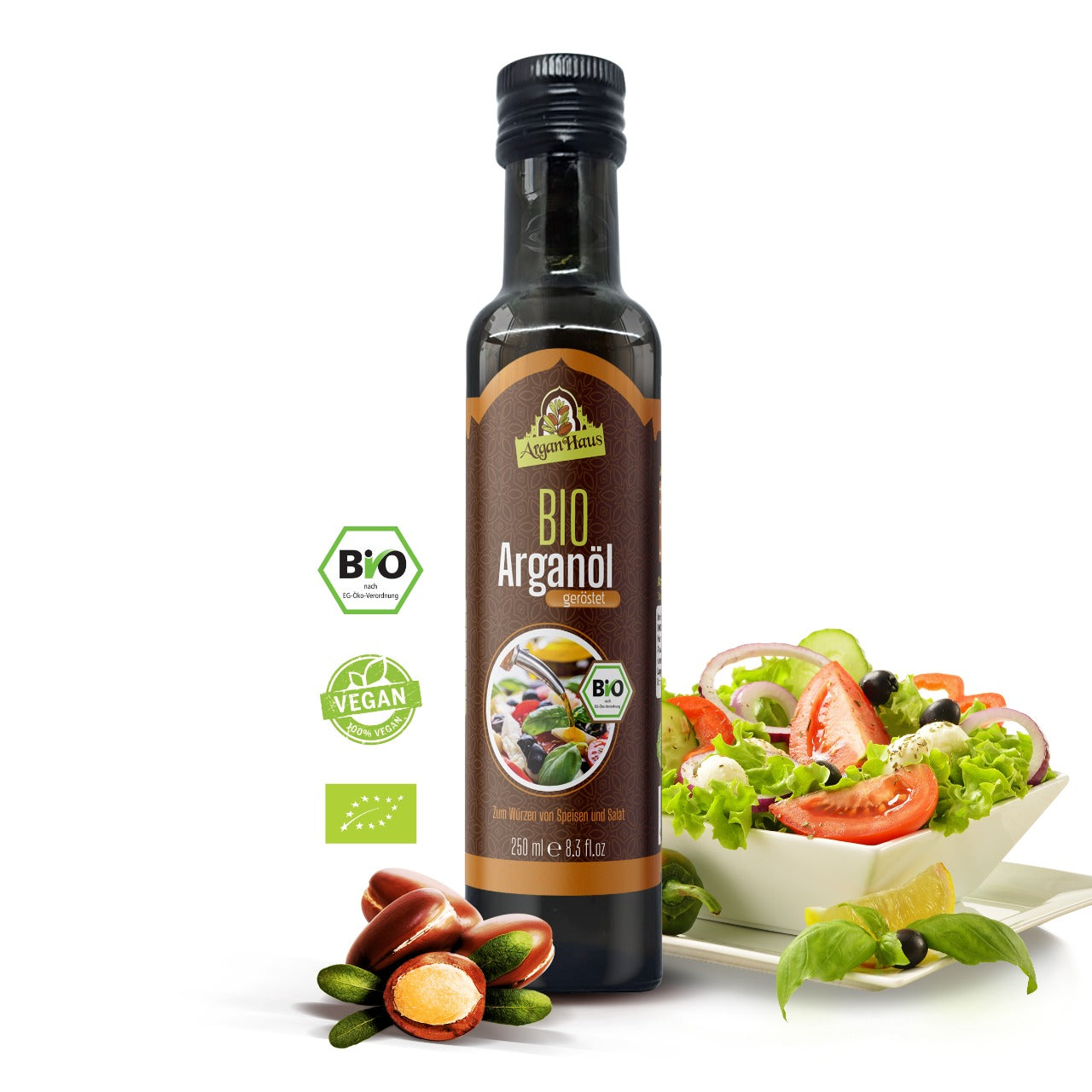 Arganöl für die Küche geröstet,Bio(250ml)