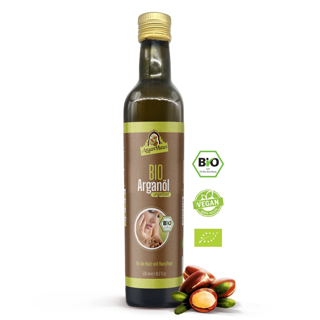 Bio Arganöl  für die Haut und Haare  ungeröstet (75,100,250,oder 500ml)