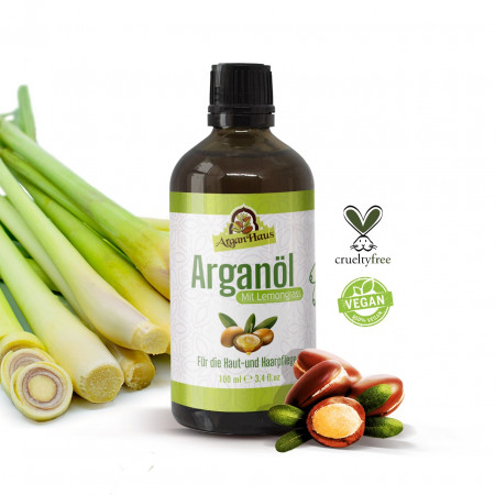 Preview: Arganöl mit Lemongrass 100ml Preview: Arganöl mit Lemongrass für die Haut